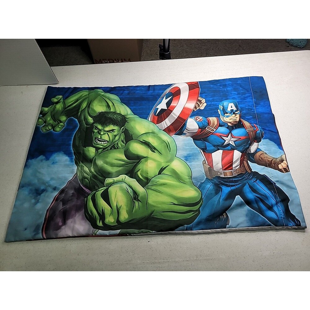 CAPTAIN AMERICA HULK Iron Man MARVEL Pillowcase  Fits Standard Size Pillow